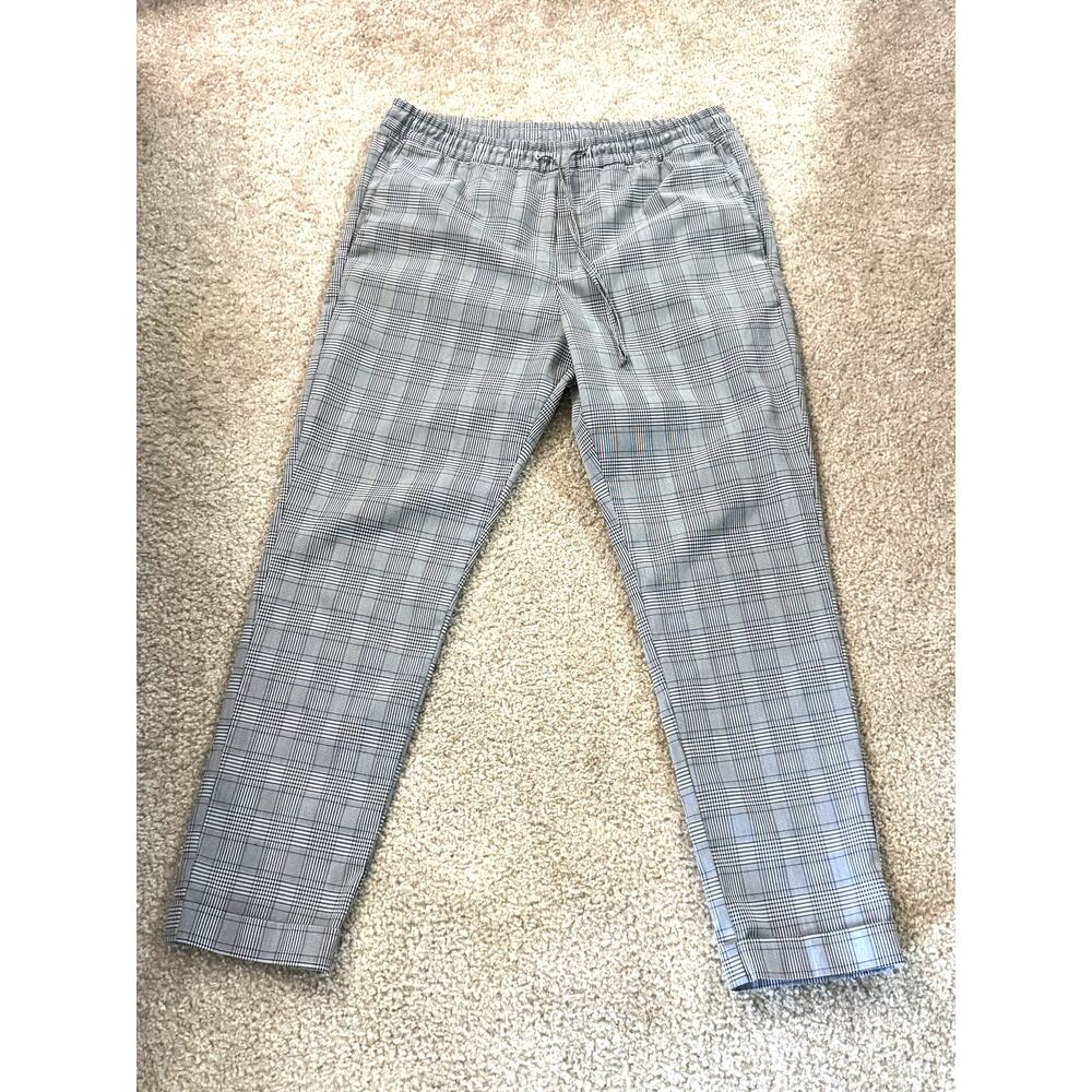 H&M - Men's Plaid Slim Fit Joggers - Size M